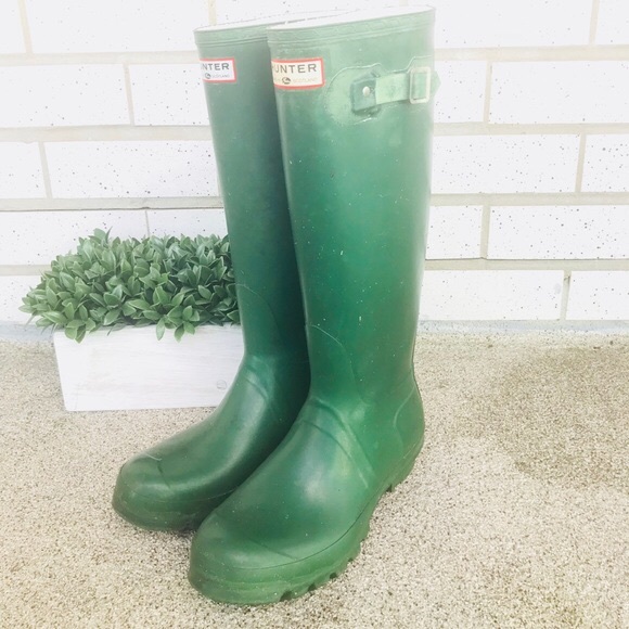 Mens green hunter wellies size 9 Clearance